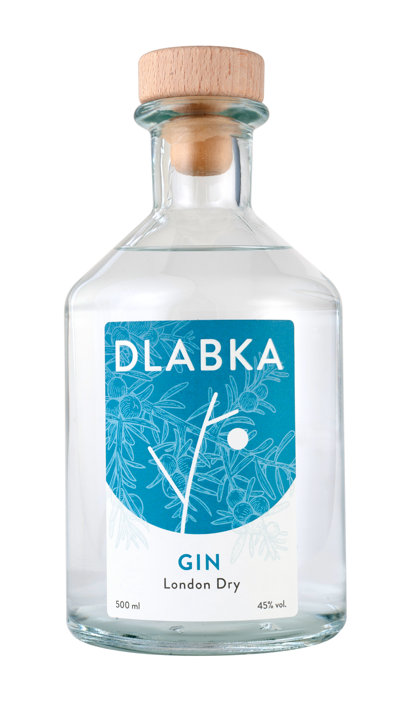 Dlabka London dry gin 45% 50cl